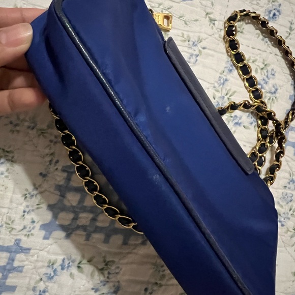 Prada Navy Blue Tessuto and Saffiano Leather - Picture 9 of 13